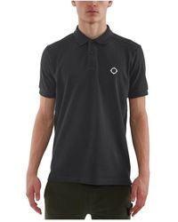 Ma Strum - Schwarzes piqué polo shirt - Lyst