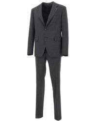 Tagliatore - Kostuums ,Grijs ,Wol Stretch Wool Blend Two-Piece Suit - Lyst