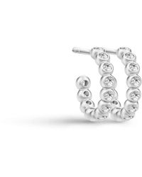 Julie Sandlau - Transparante Mini Hoops Oorbellen - Lyst