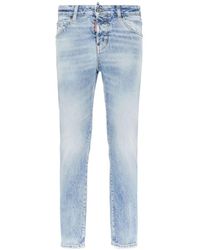 DSquared² - Jeans ,Blauw ,Stijlvolle Broeken Voor Mannen - Lyst