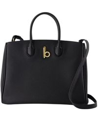 Burberry - Zwarte Leren Rocking Horse Shopper Tas - Lyst