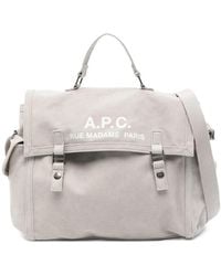 A.P.C. - Tassen ,Wit ,Recuperation Satchel - Lyst