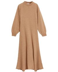 Rodebjer - Kleedjes ,Bruin ,Wol Merino Wol Jurk - Lyst