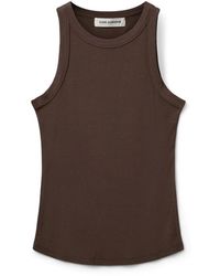 Sofie Schnoor - Bruine Fudge Geribbelde Top Snos215 - Lyst