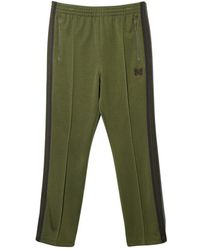 Needles - Pantalones de chándal verdes bordados - Lyst