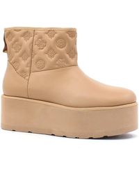 Guess - Schoenen ,Leer Enkellaarsjes - Lyst