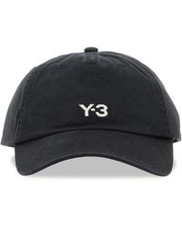 Y-3 - Accessoires ,Zwart ,Katoen Dad Cap - Lyst