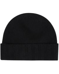 Drumohr - Accessoires ,Zwart ,Kasjmier Cashmere Beanie - Lyst