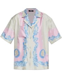Versace - Seidenshirt Mit Medusa Cameo-Print - Lyst