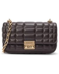 Michael Kors - Luxuriöse Leder-Schultertasche Marrone - Lyst