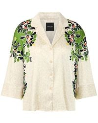 Marc Cain - Bluse Mit Leo-Hibiskus-Print - Lyst