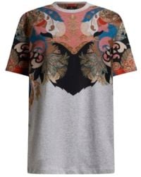 Etro - Tops ,Veelkleurig ,Katoen Paisley T-Shirt - Lyst