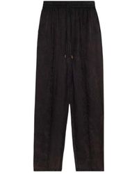 Isabel Marant - Fließende Satin-Hose Mit Kordelzug Und Taschen - Lyst