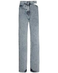 MSGM - Klassische Denim Jeans Mit Metall-Details - Lyst