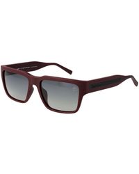 Timberland - Burgundy Plastic Sunglasses - Lyst