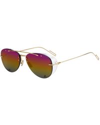 Dior - Chroma 1 occhiali da sole oro/rosa giallo sfumato - Lyst