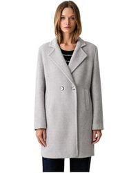 Fracomina - Double-Breasted Coat - Lyst
