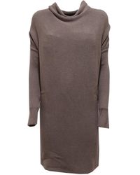 Armani - Graue Tauben Jeanskleid - Lyst