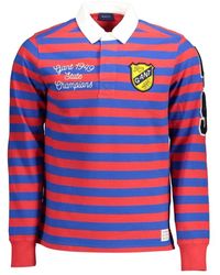 GANT - Rode Polo Met Lange Mouwen - Lyst