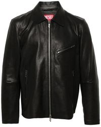 DIESEL - L-Korn Leren Jack - Lyst