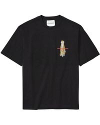 Closed - T-Shirt Met Korte Mouwen En Regular Fit Met Print Op De Voorkant - Lyst