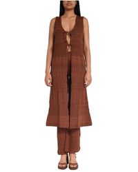 Akep - Truien & Vesten ,Bruin ,Polyester Cardigans - Lyst