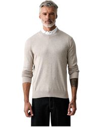 Hackett - Katoenen Trui Met Ronde Hals - Lyst