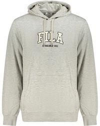 Fila - Hoodies & Sweatvesten ,Grijs ,Katoen Rifredi Hoodie - Lyst
