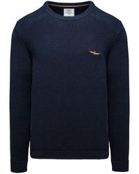 Aeronautica Militare - Round-Neck Knitwear - Lyst