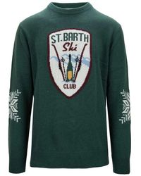 Mc2 Saint Barth - Herren Schneeflocken Detail Wollmischung Pullover - Lyst