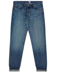 Edwin - Jeans ,Blauw ,Katoen Straight Jeans - Lyst