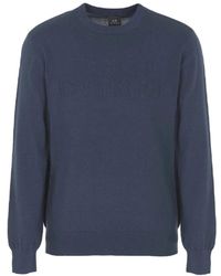 ARMANI EXCHANGE - Round-Neck Knitwear - Lyst
