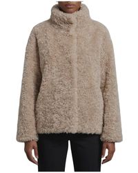 Herno - Giaccone Jacke Aus Weichem Kunstpelz - Lyst