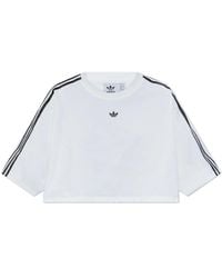 adidas Originals - Kurzes T-Shirt Mit Logo - Lyst