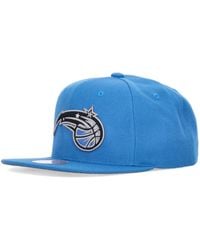 Mitchell & Ness - Accessoires ,Blauw ,Wol Orlando Magic Snapback Pet Blauw - Lyst
