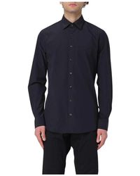 Michael Kors - Blaues Casual Button-Up Hemd - Lyst