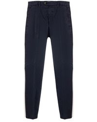BRIGLIA - Broeken ,Blauw ,Katoen Stretch Katoenen Chino's - Lyst