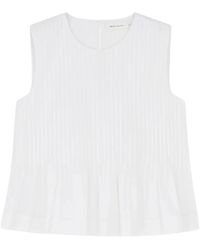 Skall Studio - Tops ,Wit ,Katoen Pavlova Top - Lyst