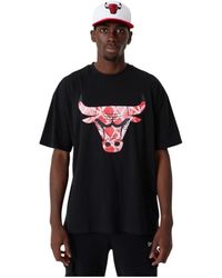 KTZ - Tops ,Zwart ,T-Shirt Chicago Bulls Nba Infill Logo - Lyst