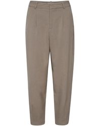 Kaffe - Hoge Taille Cropped Broek Brindle - Lyst