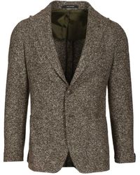 Tagliatore - Blazer Van Wol En Zijde Jersey - Lyst