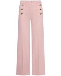 Seductive - Broeken ,Roze ,Leer Bridget Wide Broeken - Lyst