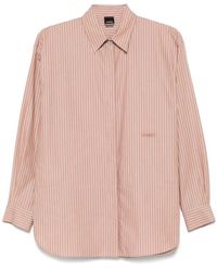 Pinko - Overhemden ,Roze ,Katoen Casual Overhemd Met Lange Mouwen - Lyst
