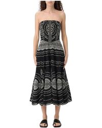 Charo Ruiz - Schwarzes Spitzen Maxikleid - Lyst