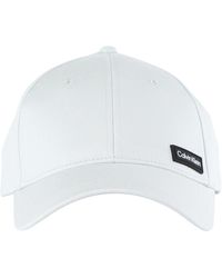 Calvin Klein - Baumwoll logo patch cap - Lyst