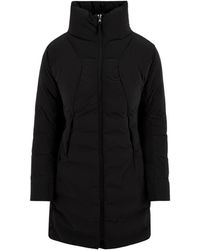 Aspesi - Jassen ,Zwart ,Wol Elegante Zwarte Jas Model I7N - Lyst
