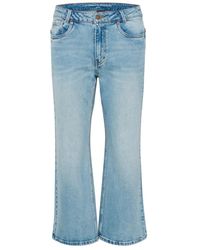 My Essential Wardrobe - Flared high kick jeans - light retro wash - Lyst
