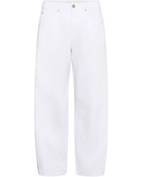 Cream - Jeans ,Wit ,Katoen Grace High Rise Wide Jeans - Lyst