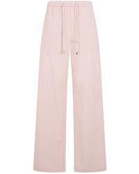The Attico - Broeken ,Katoen Loose Cotton Poplin Pants - Lyst