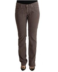 Jeckerson - Braune niedrige taille skinny denim jeans - Lyst